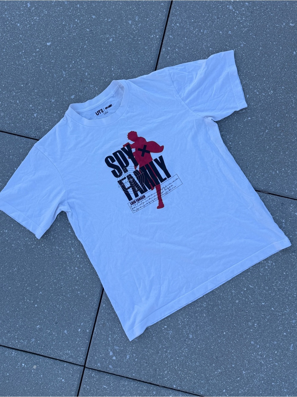 Uniqlo x Spy Family Anime Lord Forger Graphic Tee Shirt
